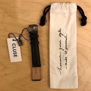 16mm band for CLUSE watch - all black